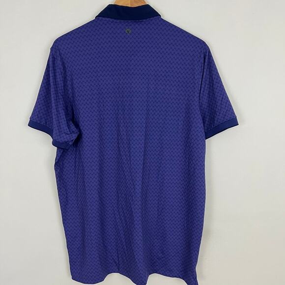 Greyson Polo Shirt Top Purple Print Men Size Large - Picture 2 of 11
